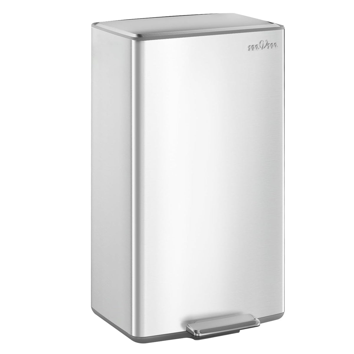 mVm 10.6 Gallon Heavy Duty Step Trash Can with Lid, Foldable Foot Pedal Bin for Kitchen Office