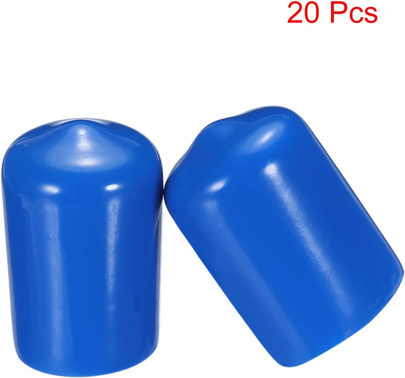 uxcell 20pcs Rubber End Caps 14mm ID Vinyl PVC Round Tube Bolt Cap Cover Screw Thread Protectors