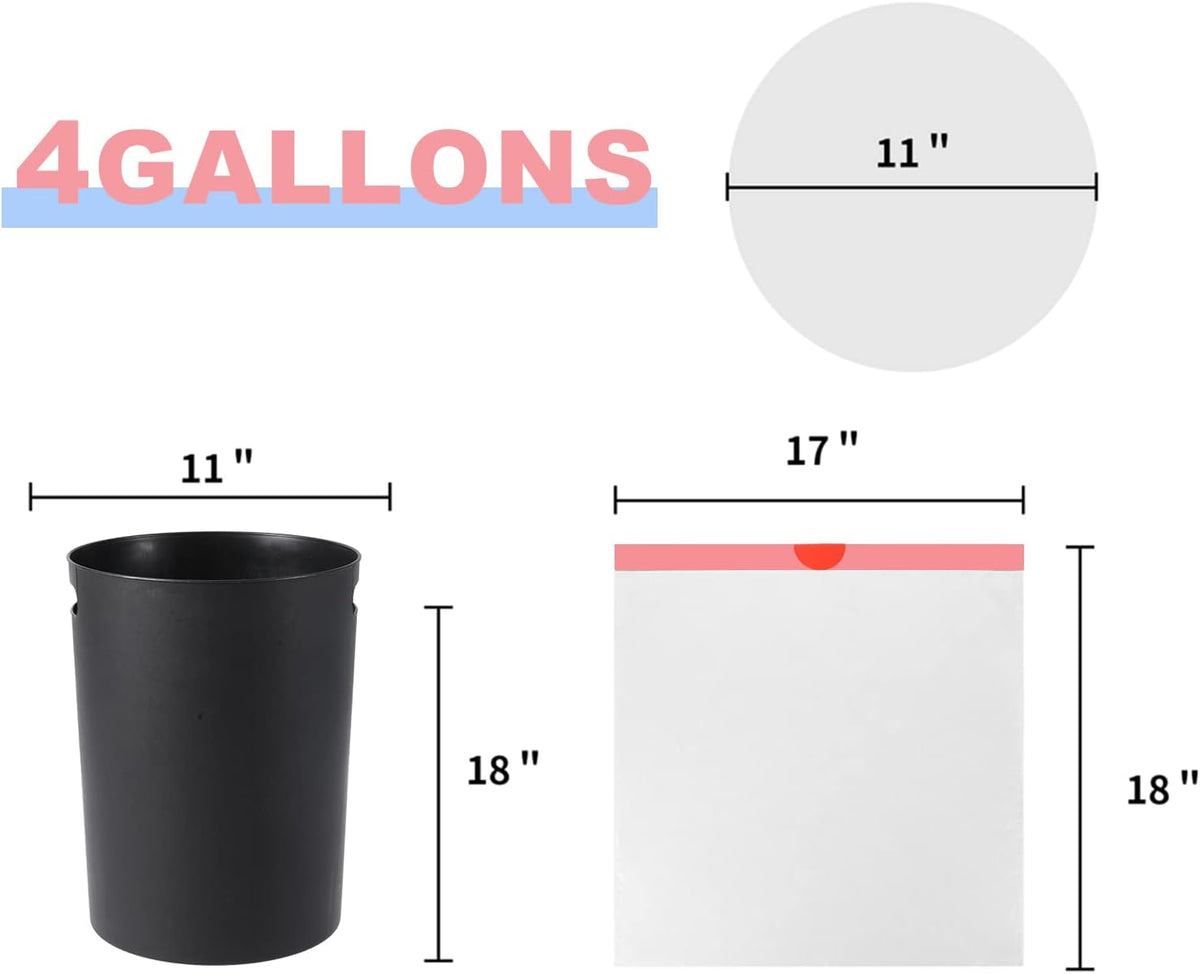 Small Trash Bag 4 Gallon Drawstring Garbage Bags For Small Trash Cans 2-4 Gallon, Office kitchen