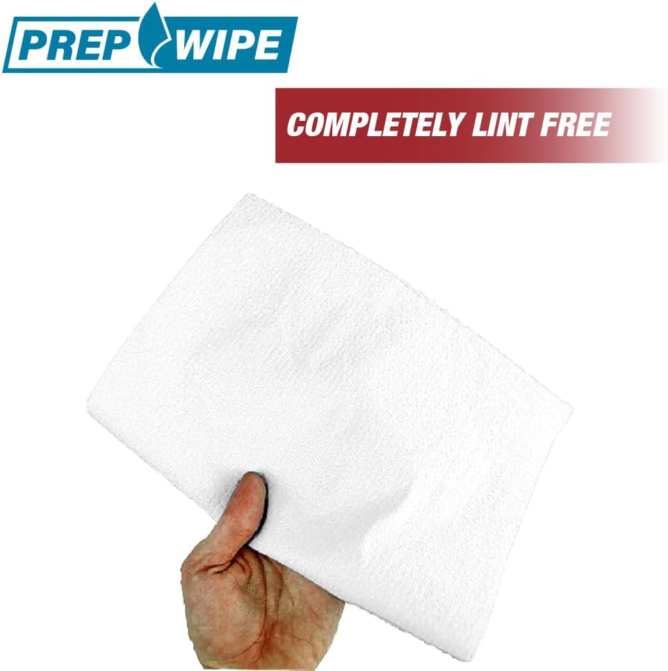 26029 Prep Wipe WHITE Lint Free Cleaning Towels Pack of 300 Sheets, 10" x 14" (1 Box)