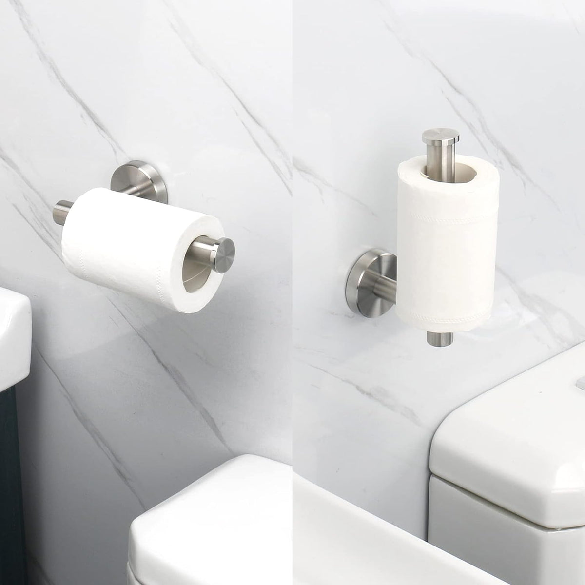 NearMoon Bathroom Toilet Paper Holder, Premium SUS304 Stainless Steel Rustproof Wall Mounted Toilet