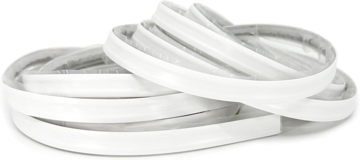 InstaTrim New & Improved Self-Adhesive Caulk Trim, 1/2" x 10', 2-Pack, Flexible, Waterproof, Stain