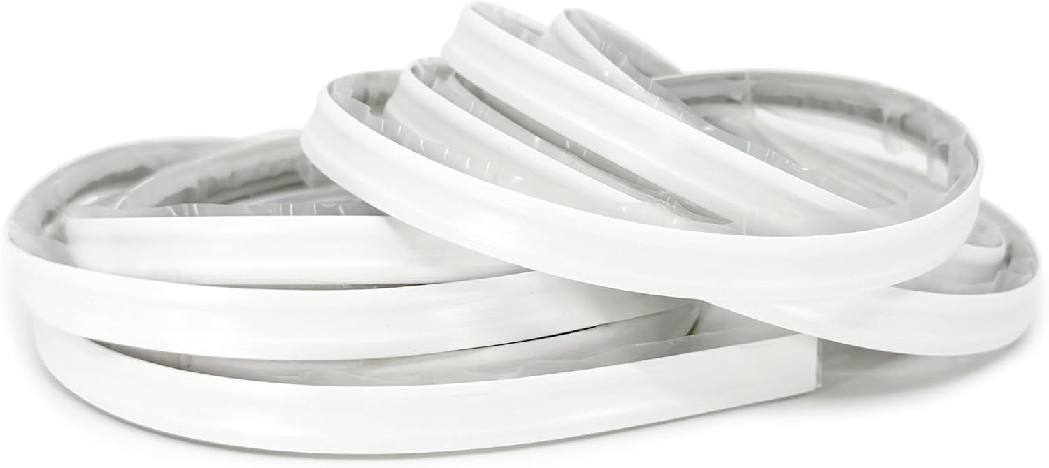 InstaTrim New & Improved Self-Adhesive Caulk Trim, 1/2" x 10', 2-Pack, Flexible, Waterproof, Stain