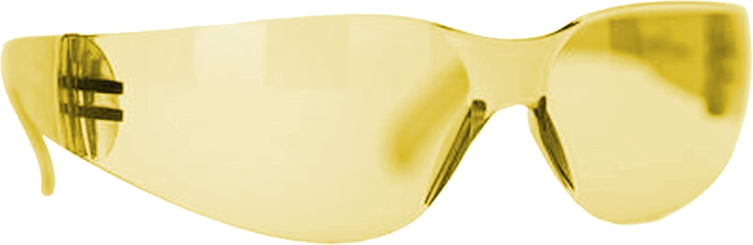 BISON LIFE Safety Glasses - Scratch Resistant Wrap Around Eyewear, Polycarbonate ANSI Z87.1 Impact