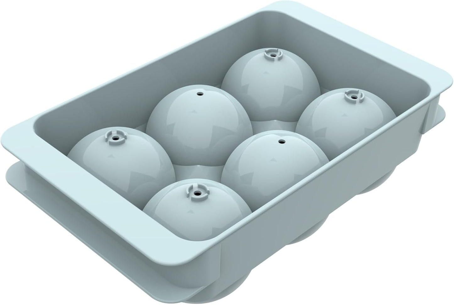 WIBIMEN Large Ice Cube Molds, Big Round Whiskey Ice Cube Trays for Freezer, Easy to Fill & Release