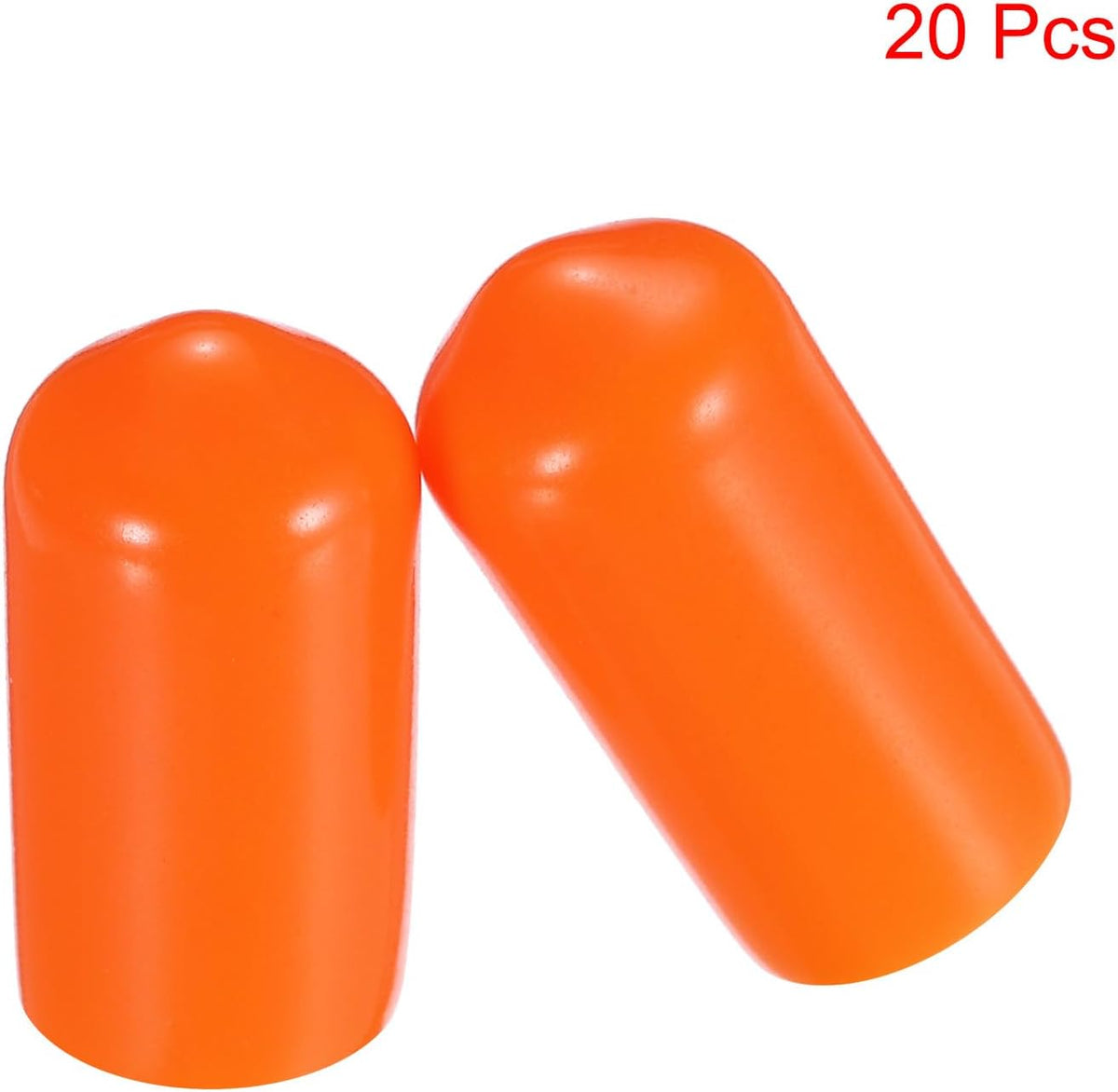 uxcell 20pcs Rubber End Caps 8mm(5/16") ID Vinyl PVC Round Tube Bolt Cap Cover Screw Thread