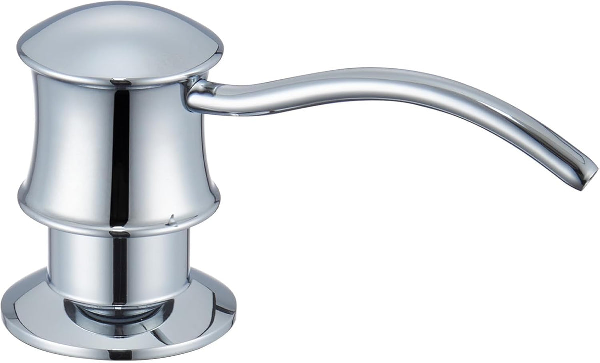 Built in Soap Dispenser for Kitchen Sink Countertop, Solid Brass Pump Head Long Spout with 10.2