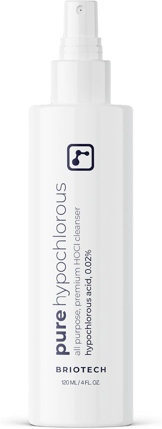 BRIOTECH Pure Hypochlorous Acid Spray and Cleanser, Original Premium HOCl Topical Solution