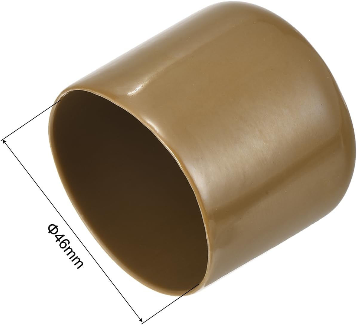 uxcell 20pcs Rubber End Caps 46mm ID Vinyl PVC Round Tube Bolt Cap Cover Screw Thread Protectors