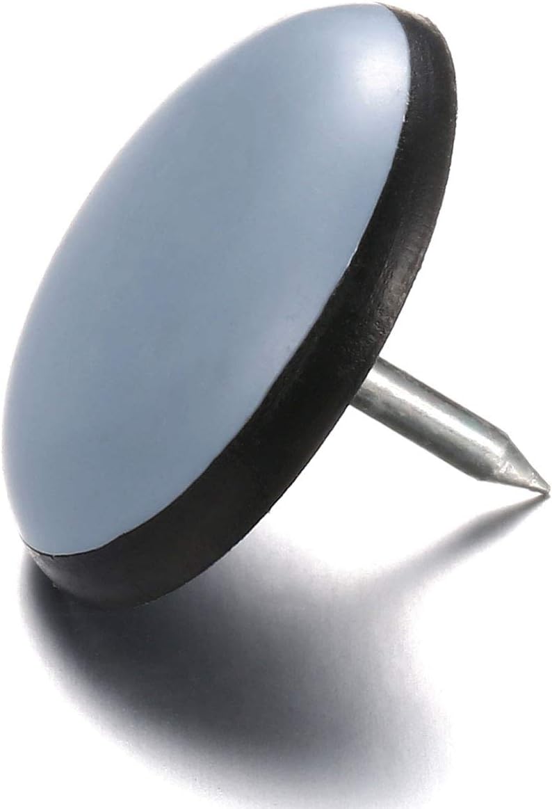 1" Nail on Furniture Sliders (24 Pack) - Furnigear Heavy Duty PTFE (Teflon) Chair Sliders Glides