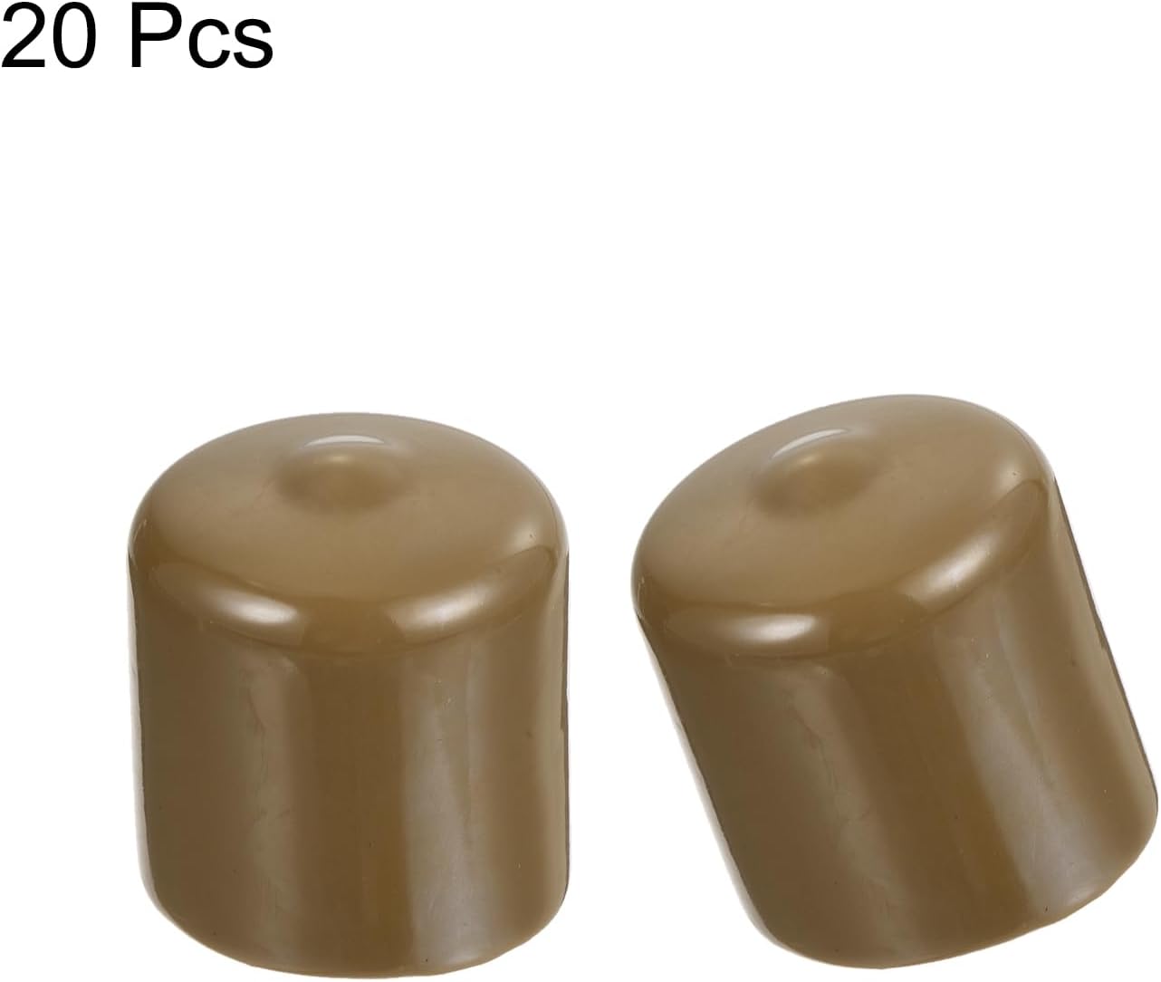 uxcell 20pcs Rubber End Caps 29mm(1 1/8") ID Vinyl PVC Round Tube Bolt Cap Cover Screw Thread