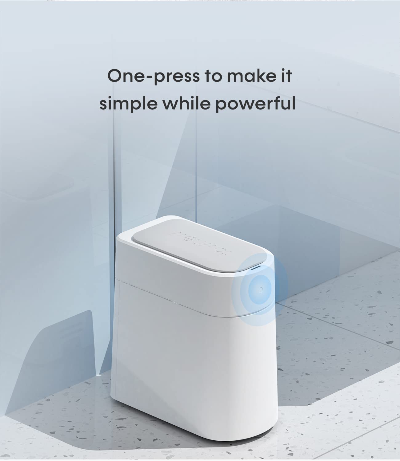 TOWNEW T3 Slim Automatic Infrared Motion Sensor Trash Can with Lid, Self Sealing & Changing