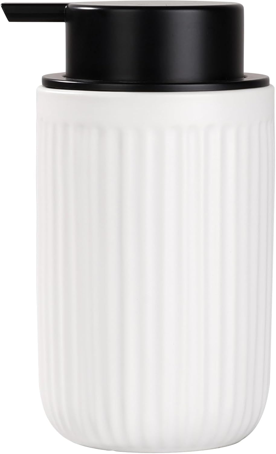 BosilunLife Dish Hand Soap Dispenser - White Liquid Pump soap Dispenser for Bathroom Decro 12oz
