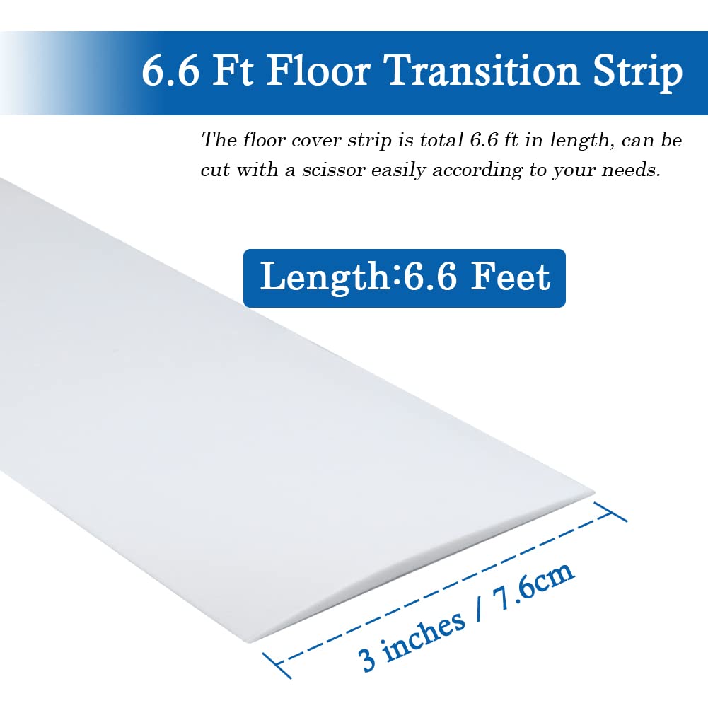 Floor Transition Strip Self Adhesive Floor Cover Strips Laminate 3" Wide Vinyl Flat Divider