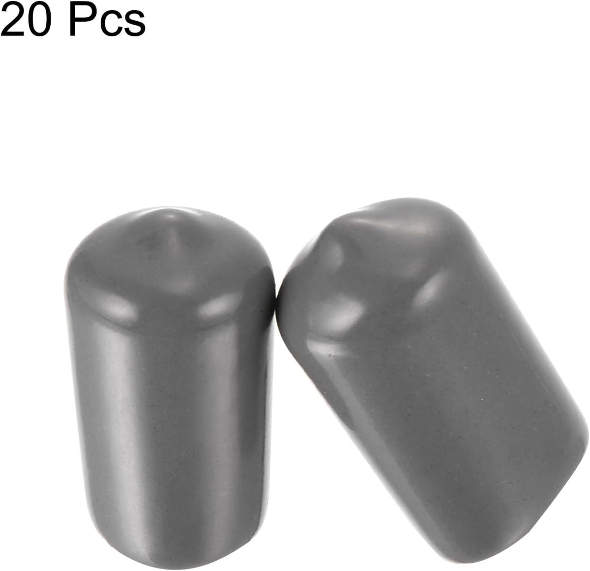uxcell 20pcs Rubber End Caps 13mm ID Vinyl PVC Round Tube Bolt Cap Cover Screw Thread Protectors