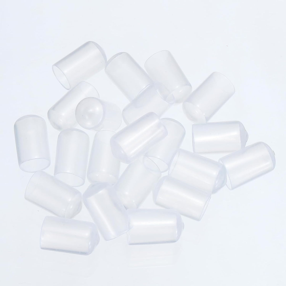 uxcell 20pcs Rubber End Caps 12mm(1/2") ID Vinyl PVC Round Tube Bolt Cap Cover Screw Thread