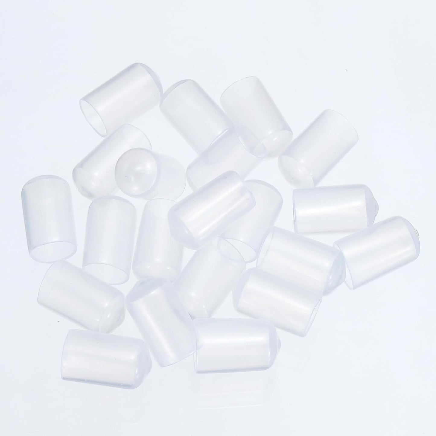 uxcell 20pcs Rubber End Caps 22mm(7/8") ID Vinyl PVC Round Tube Bolt Cap Cover Screw Thread