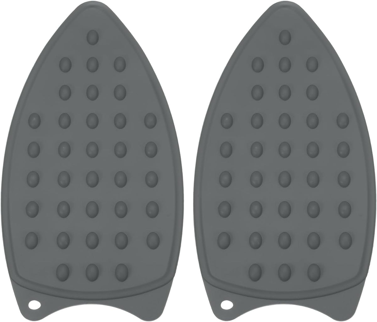 PATIKIL Silicone Iron Rest Pad, 2 Pcs Multipurpose Hot Heat Resistant Iron Rest Plate Protective