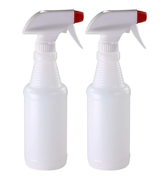 Pinnacle Mercantile Plastic Spray Bottles Leak Proof Technology Empty 16 oz Value Pack of 2 Made in