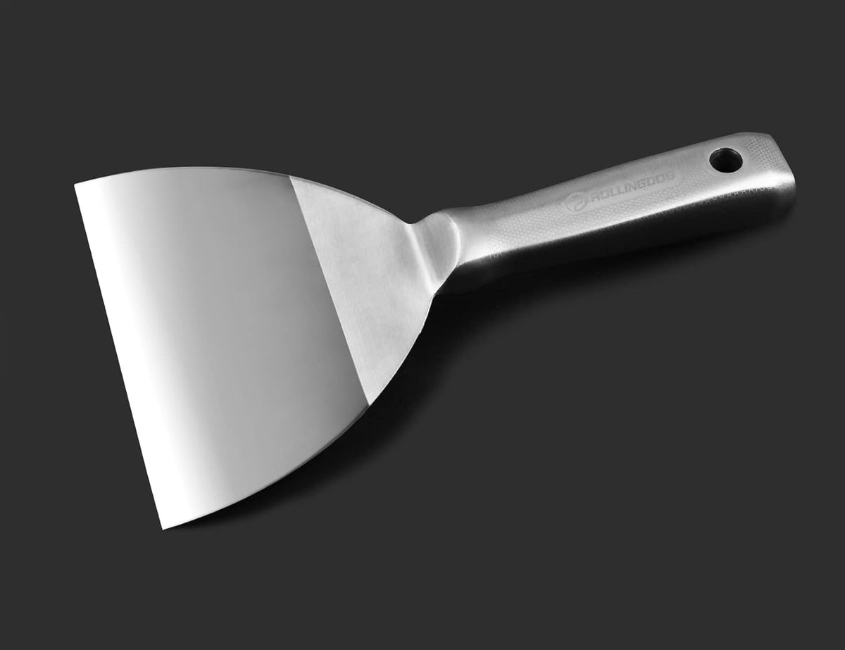 ROLLINGDOG 6 inch Putty Knife - 420 Stainless Steel Spackle Knife Drywall Knife One Piece Mirror
