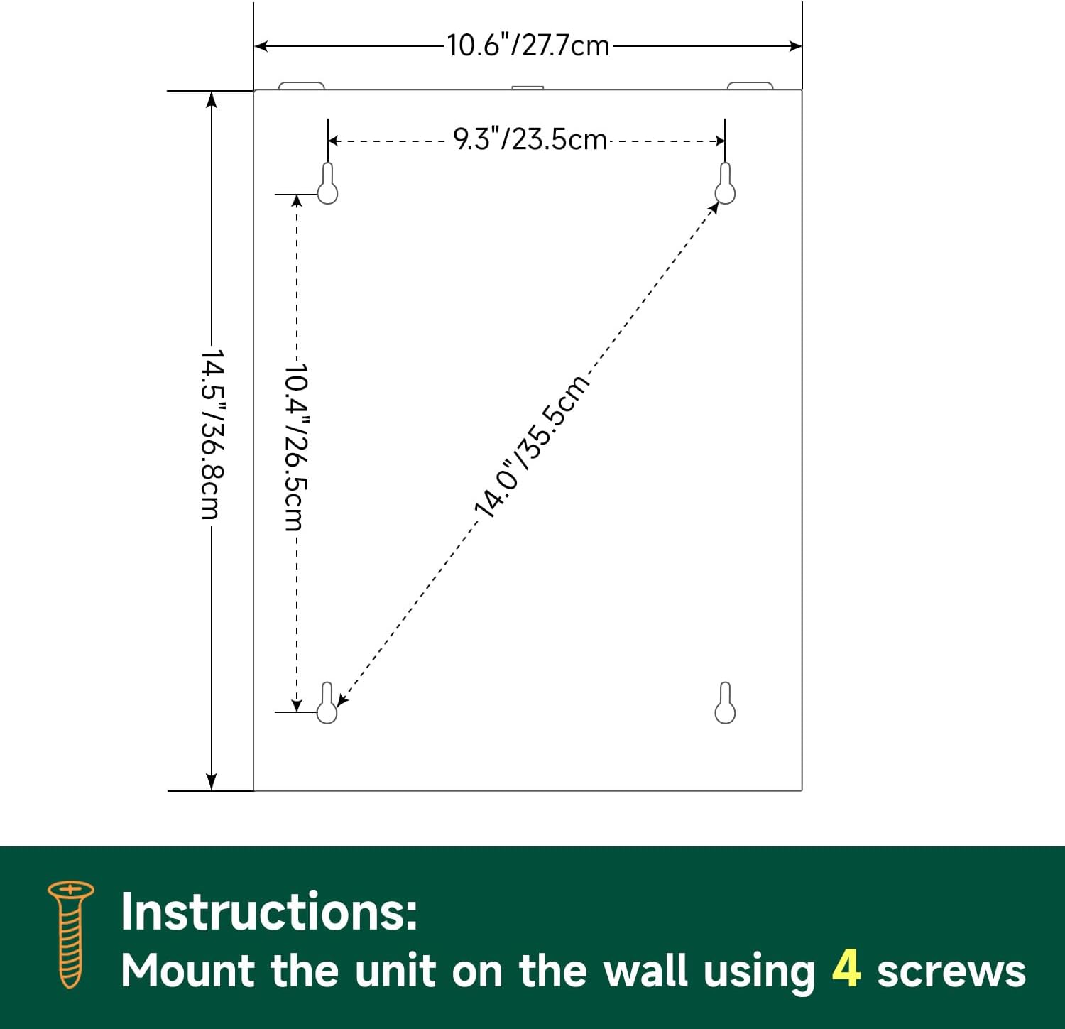 Commercial Paper Towel Dispenser Wall Mount 400-Sheet Capacity Brushed Stainless Steel Lockable