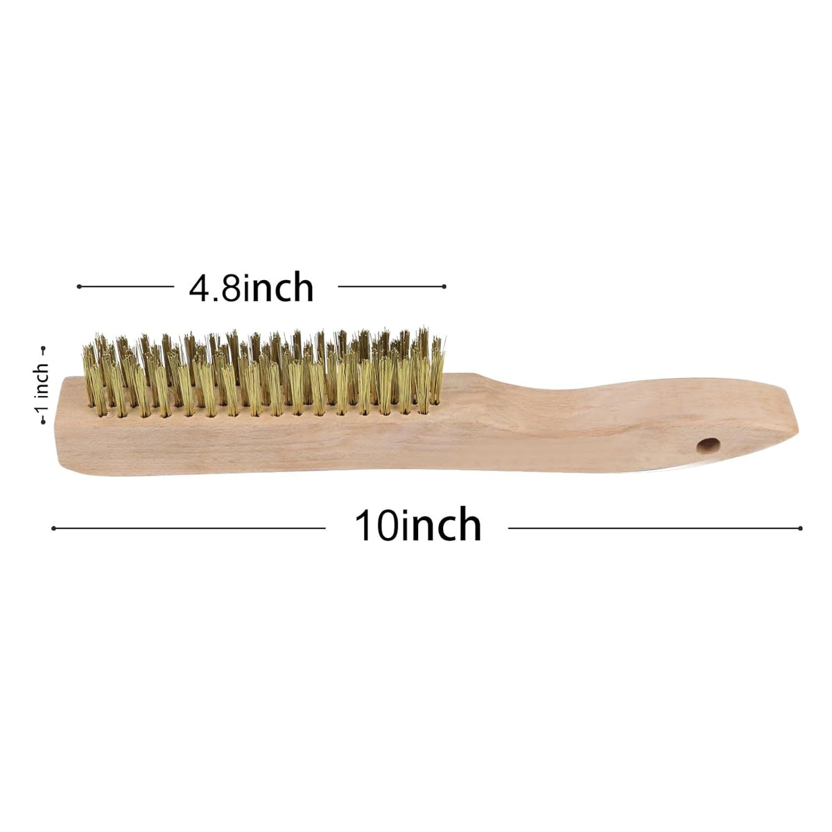 MAXMAN Brass Brush, Heavy Duty Brass Wire Brush Set 2Pcs, Metal Brush, Wire Brushes for Cleaning