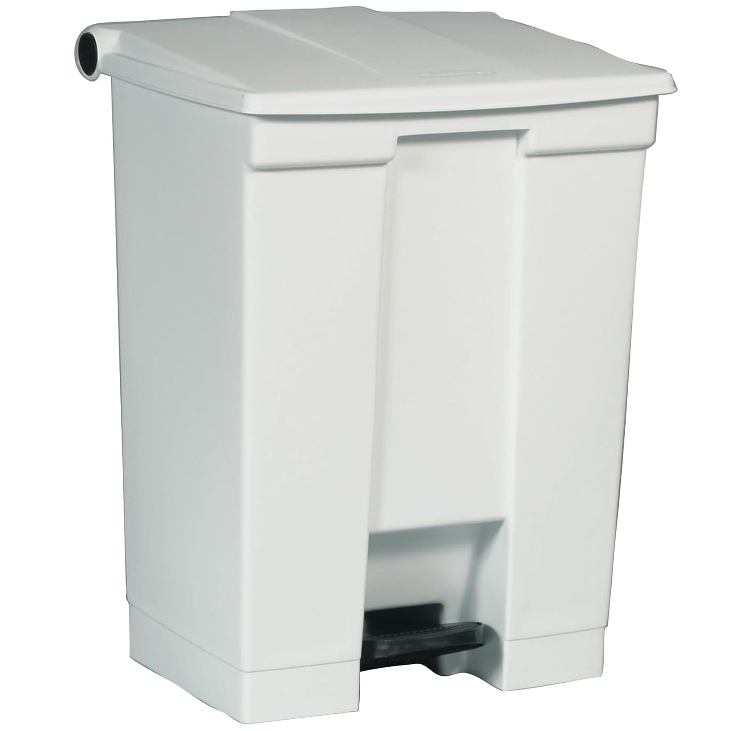 Rubbermaid Commercial Products Legacy Step-On Trash Can, 18-Gallon, White, Hands-Free Garbage Can