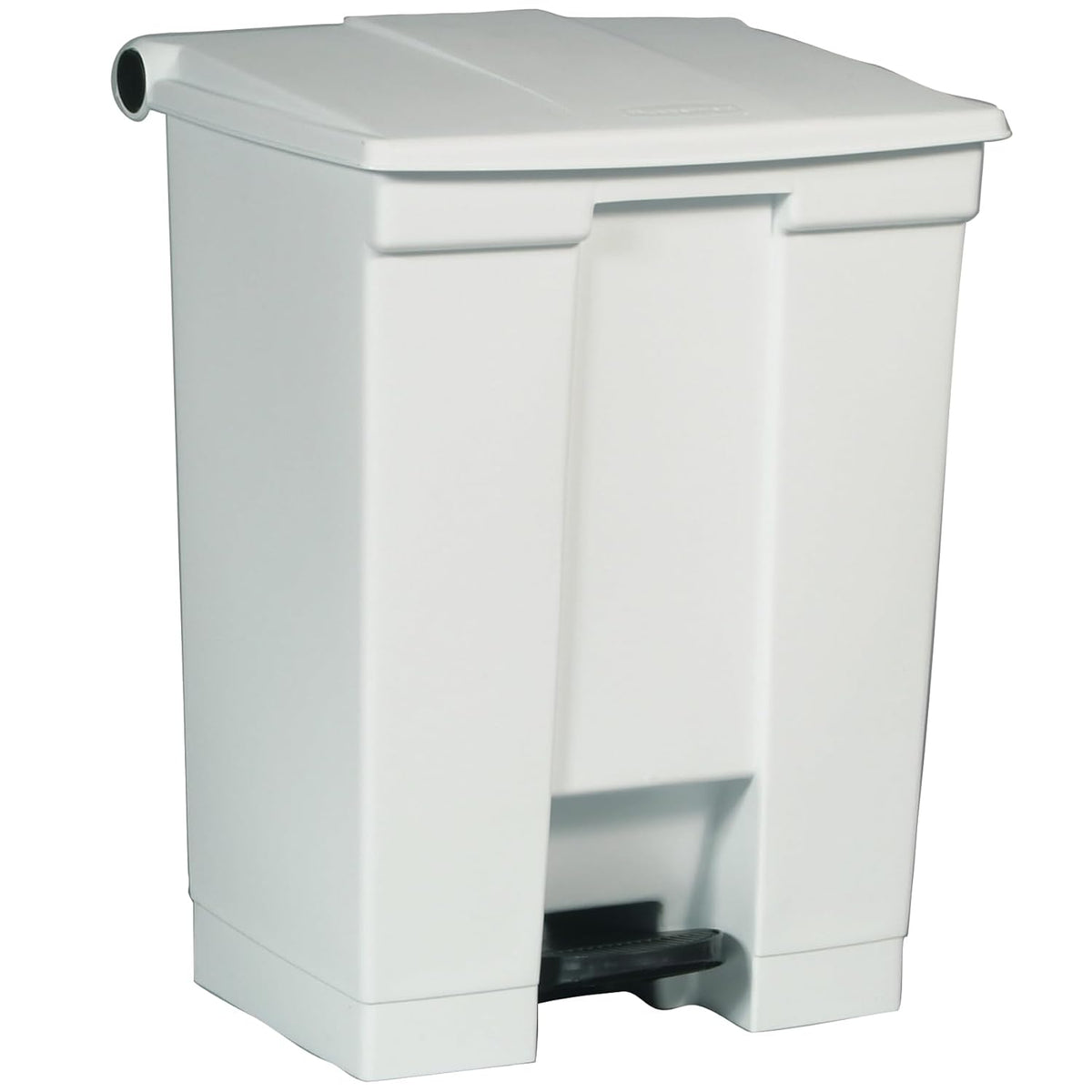 Rubbermaid Commercial Products Legacy Step-On Trash Can, 18-Gallon, White, Hands-Free Garbage Can