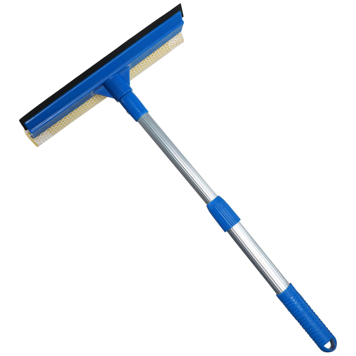 Professional Window Squeegee,2 in 1 Squeegee Window Cleaner with Long Stainless Steel Handle,Sponge