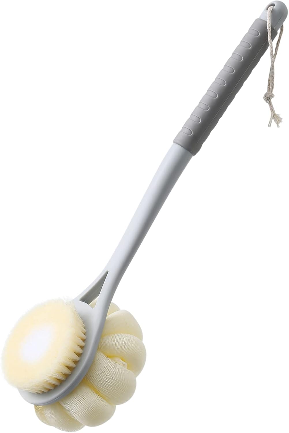 Shower Body Brush,Soft Bristles and Beautiful Pumpkin Loofah 14” Long Handle Back Scrubber Bath