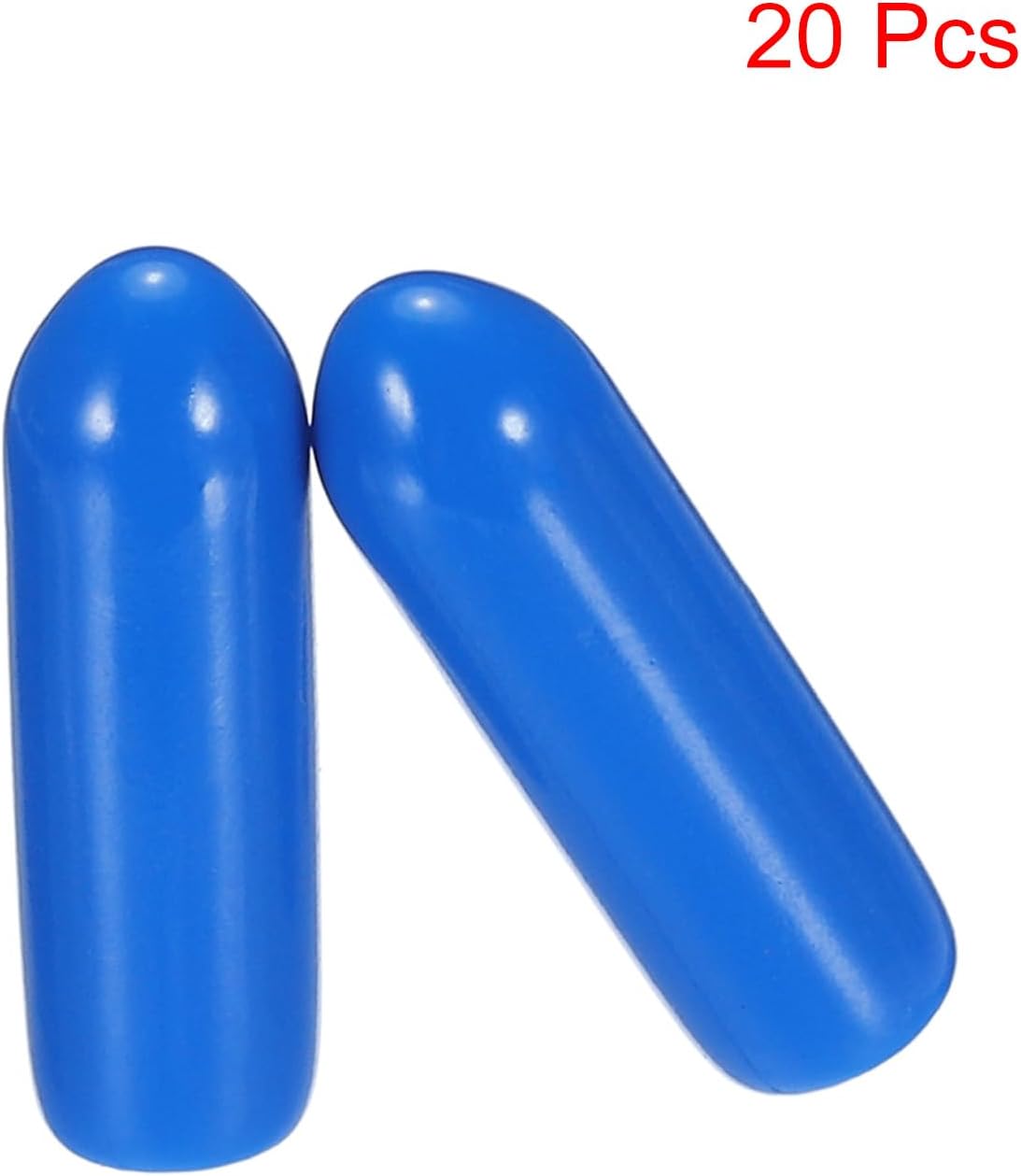 uxcell 20pcs Rubber End Caps 3.5mm ID Vinyl PVC Round Tube Bolt Cap Cover Screw Thread Protectors