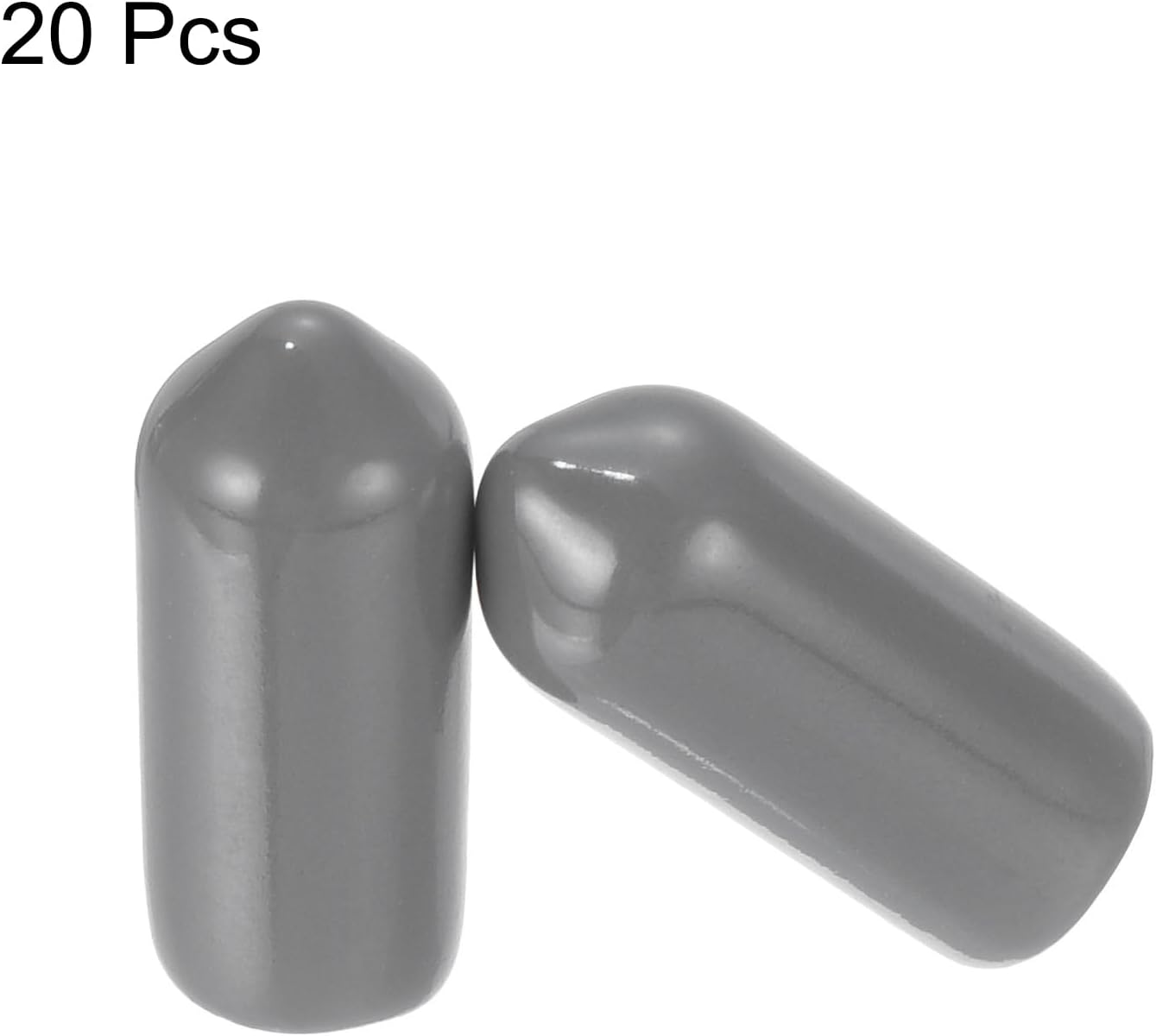 uxcell 20pcs Rubber End Caps 6mm(1/4") ID Vinyl PVC Round Tube Bolt Cap Cover Screw Thread