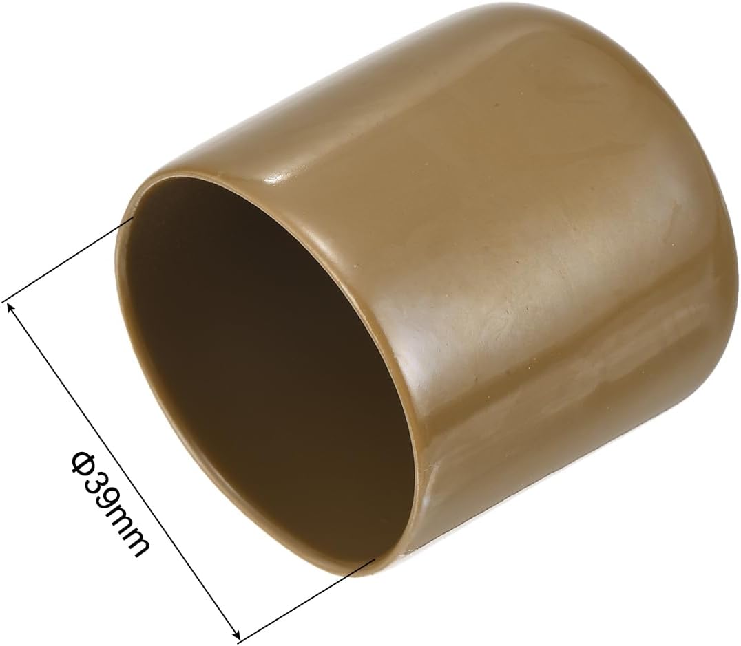 uxcell 20pcs Rubber End Caps 39mm(1 1/2") ID Vinyl PVC Round Tube Bolt Cap Cover Screw Thread