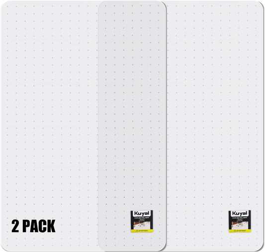 Kuyal Office Chair Mat for Carpet, 2 Pack 32x 49 Clear Heavy Duty Computer Chair Mat, Under Desk