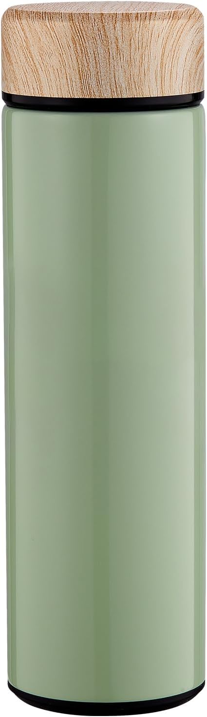 15oz Water Bottle Stainless Steel Thermos Flask - Insulated Vacuum, Leak Proof, Keeps Drinks