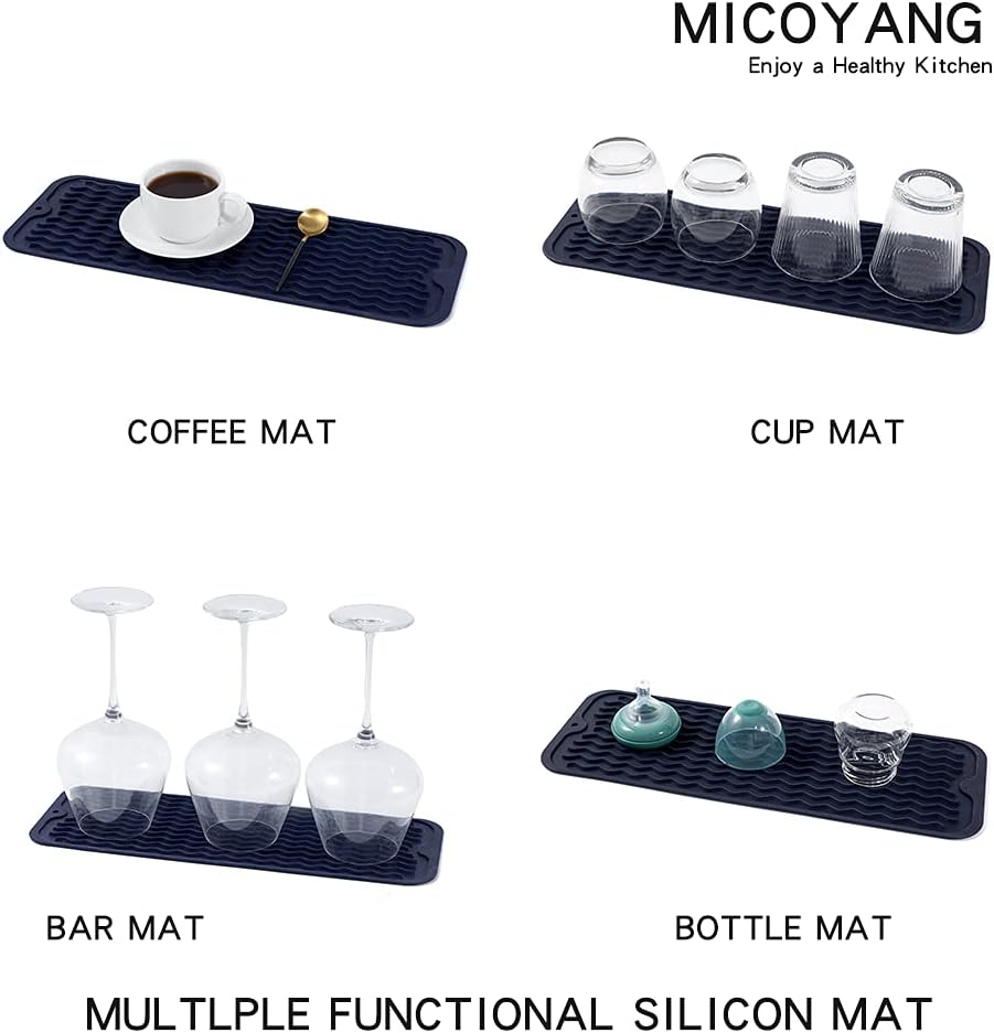 Silicone Dish Drying Mat for Multiple Usage,Easy clean,Eco-friendly,Heat-resistant Silicone Mat for