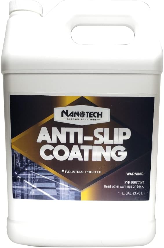Nanotech Surface Solutions Anti-Slip Coating - Works in Minutes, Reduces Slip & Fall Accidents Due