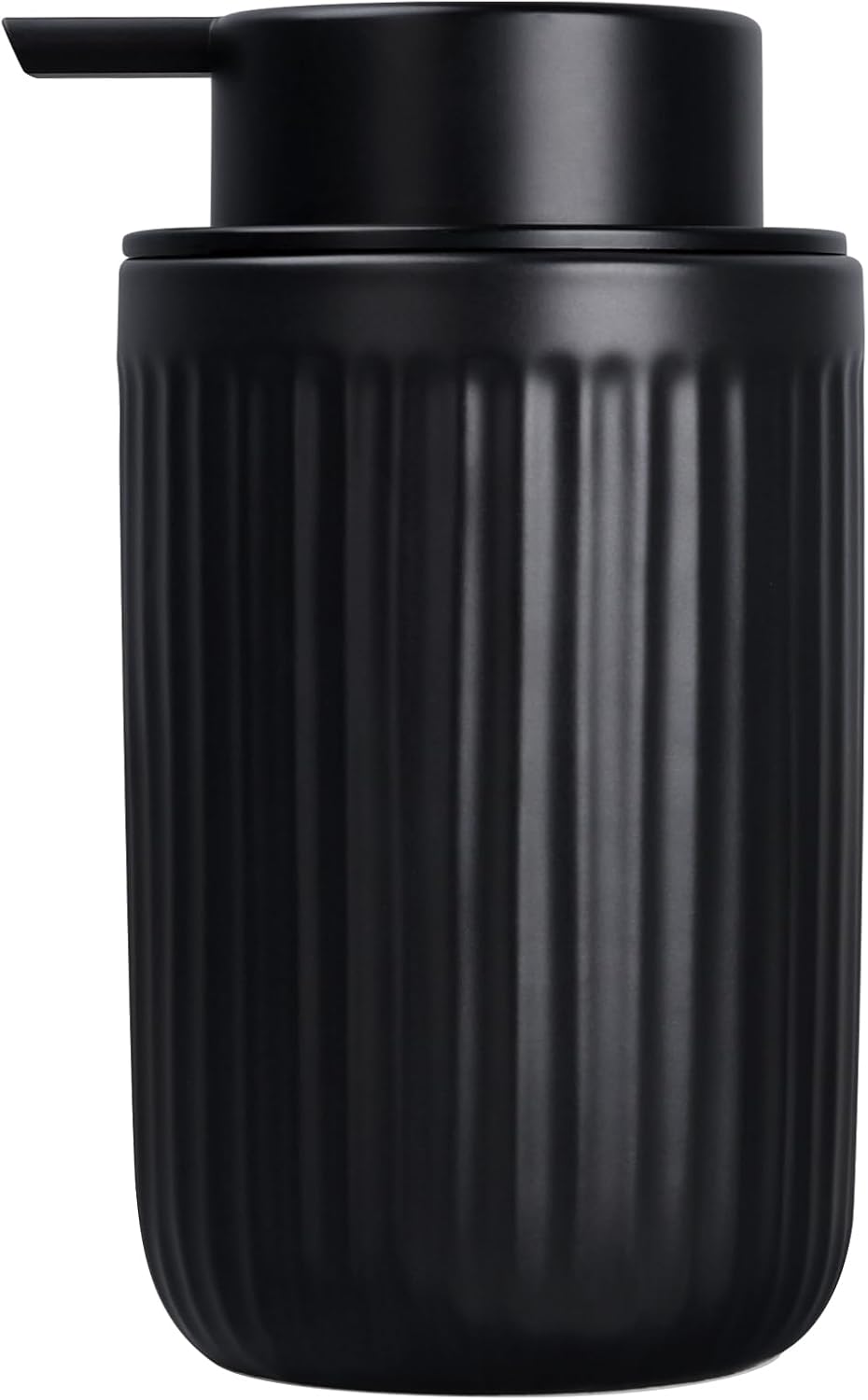 BosilunLife Dish Hand Soap Dispenser - Black Liquid Pump Soap Dispenser for Bathroom Decro 12oz