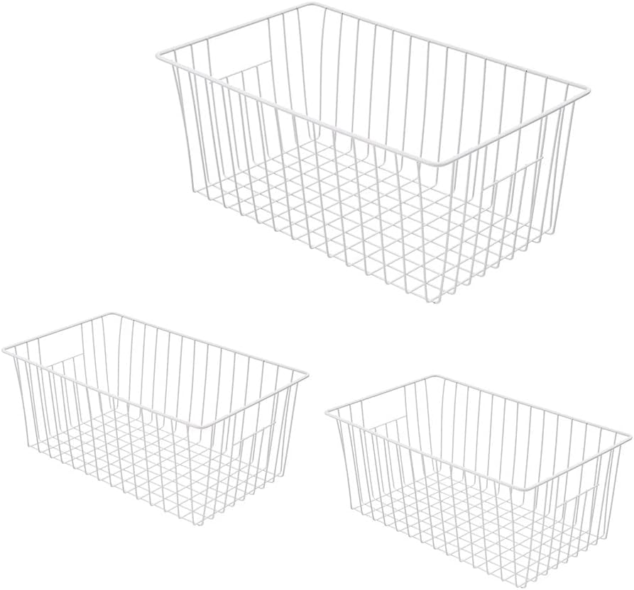 16inch Upright Freezer Organizer Baskets for 13-14,16-21 cu.ft Standup Freezer, Settle freezer