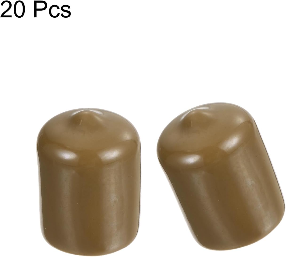 uxcell 20pcs Rubber End Caps 16mm(5/8") ID Vinyl PVC Round Tube Bolt Cap Cover Screw Thread