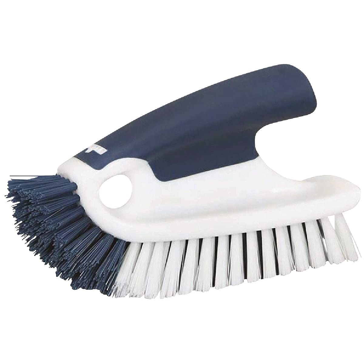 Unger Cookware and Bakeware Dish Scrubbing Brush with Scraper, Kitchen and Dish Washing Scrubber