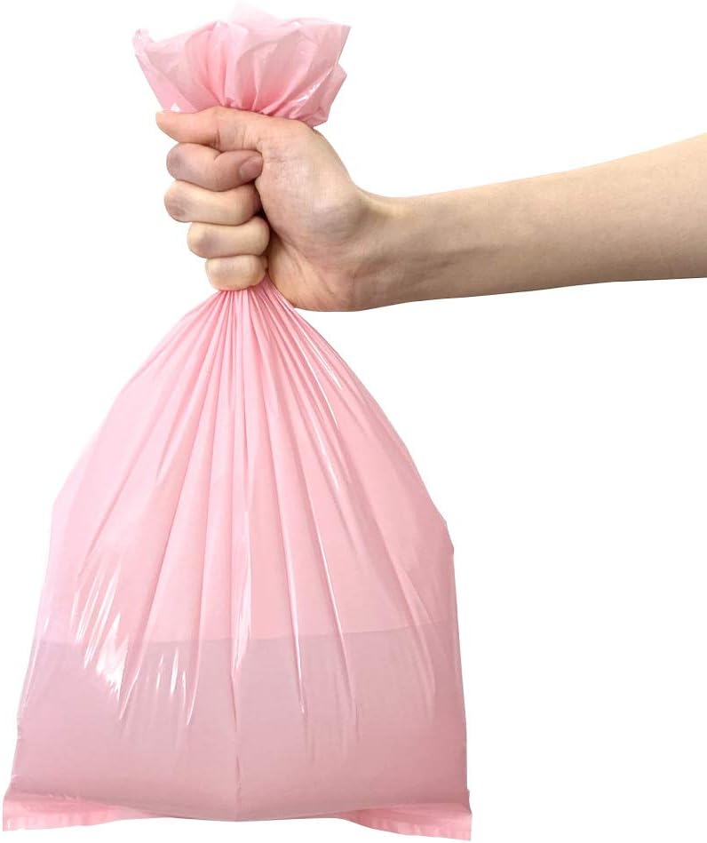 BOS Amazing Odor Sealing Baby Diaper Disposal Bags - Durable and Unscented [Size: M, Color: Pink]