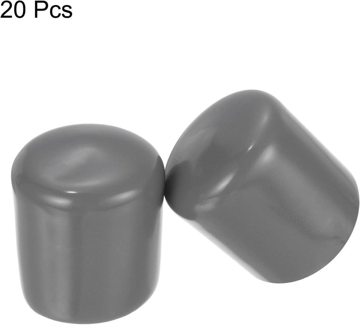 uxcell 20pcs Rubber End Caps 24mm ID Vinyl PVC Round Tube Bolt Cap Cover Screw Thread Protectors