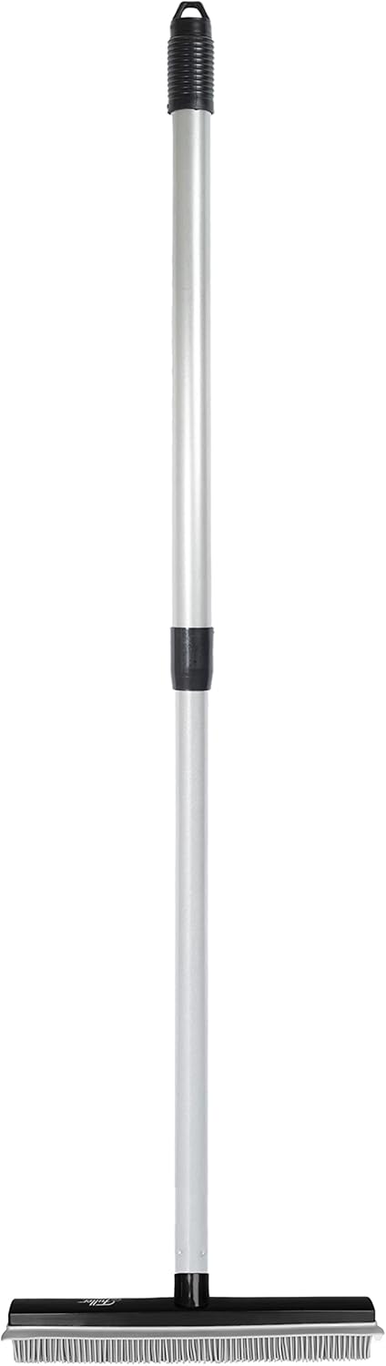 Fuller Brush Rubber Broom – for Carpets Floors Stairs Upholstery – Electrostatic Action Removes Pet