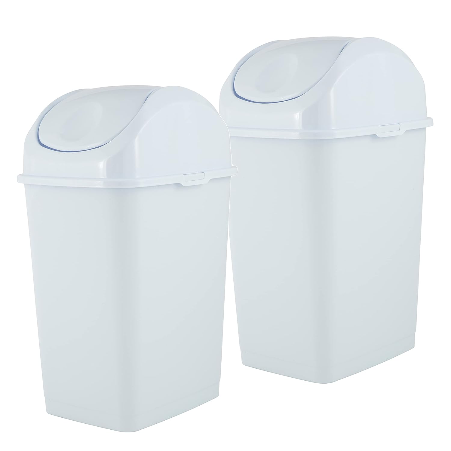 Superio Kitchen Trash Can with Swing Top Lid 9 Gallon Slim Waste Bin 37 Qt Sturdy Plastic Garbage