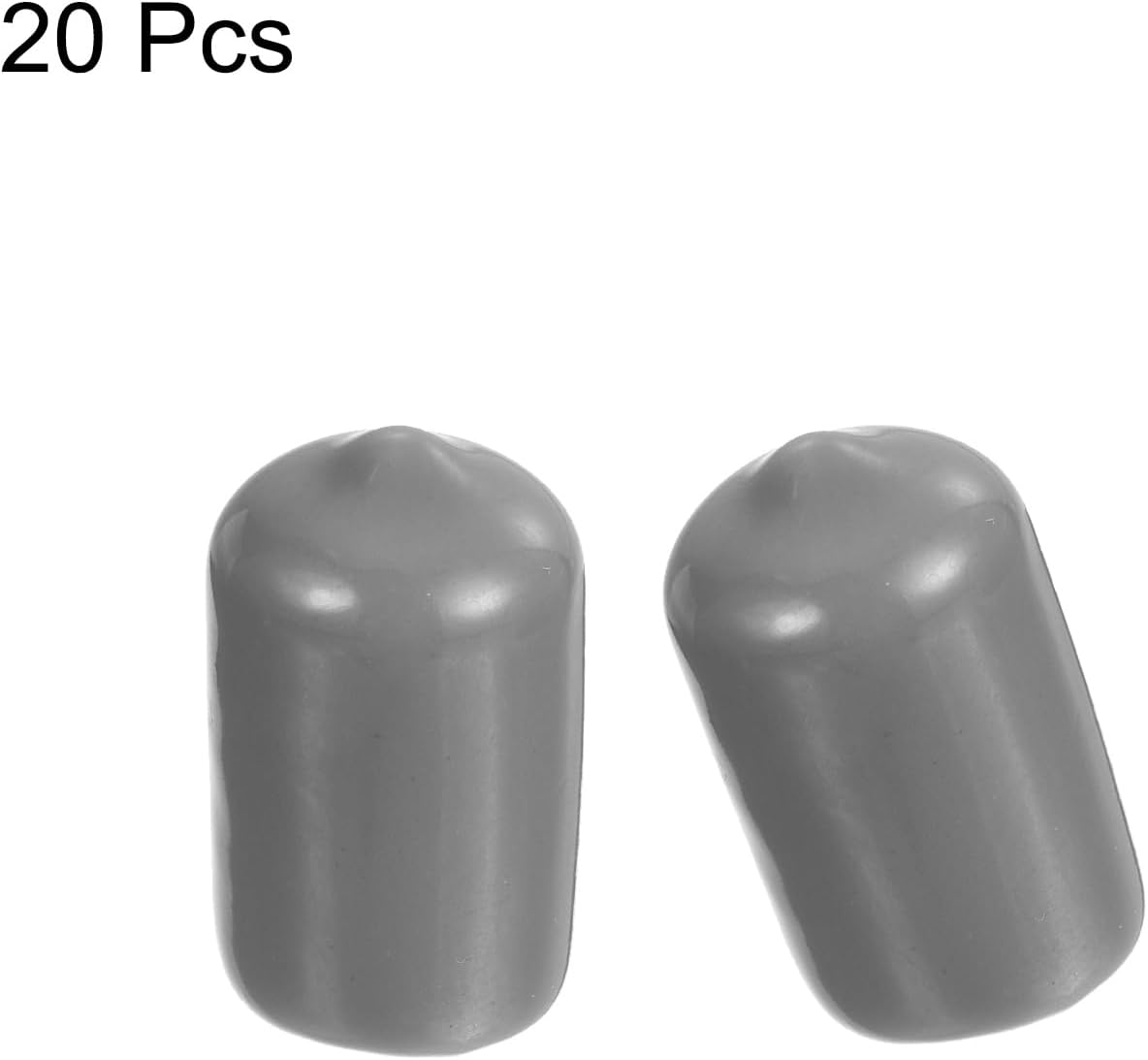 uxcell 20pcs Rubber End Caps Protective Caps 13mm ID Vinyl PVC Round Tube Bolt Cap Cover Screw