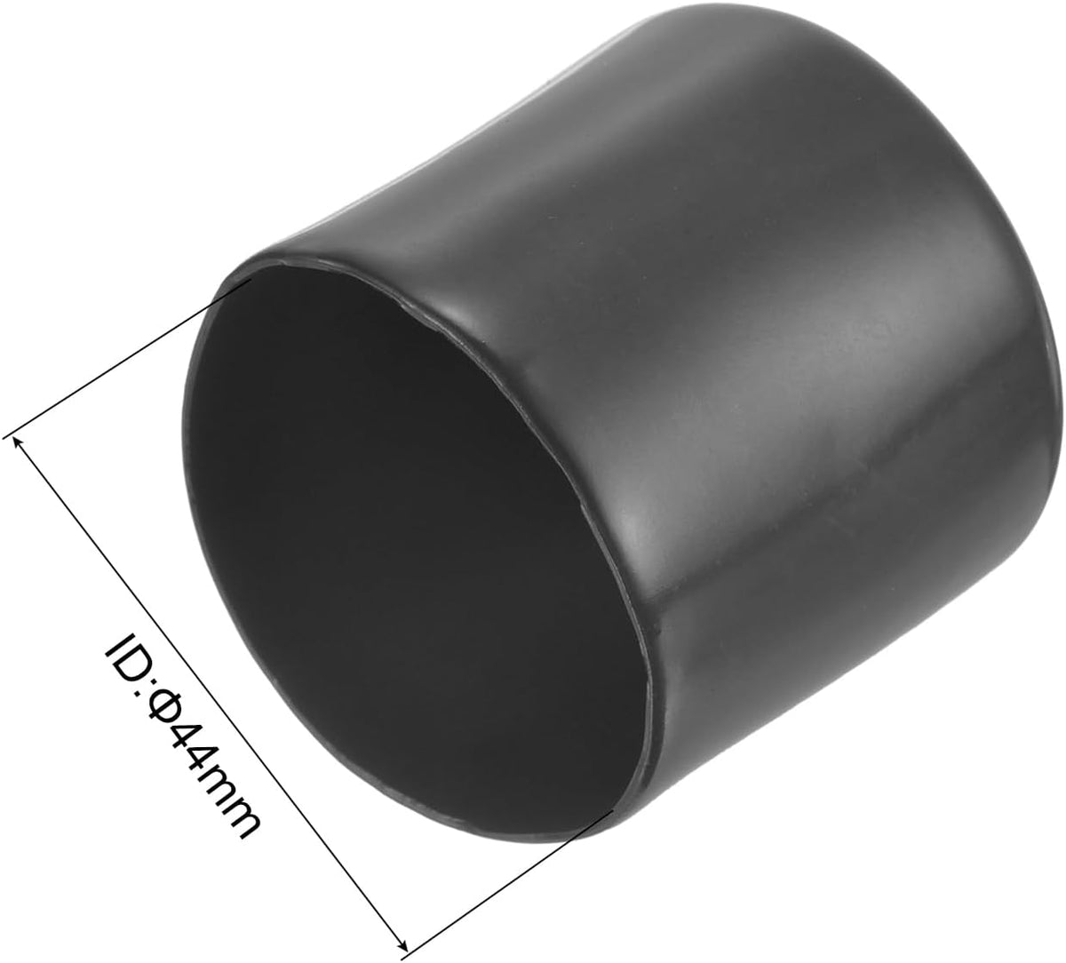 uxcell 20pcs Rubber End Caps 44mm(1 3/4") ID Vinyl Round Tube Bolt Cap Cover Thread Protectors Dark