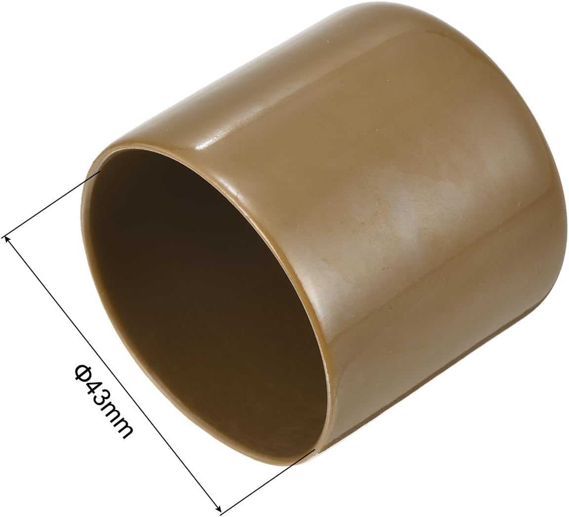 uxcell 20pcs Rubber End Caps 43mm ID Vinyl PVC Round Tube Bolt Cap Cover Screw Thread Protectors