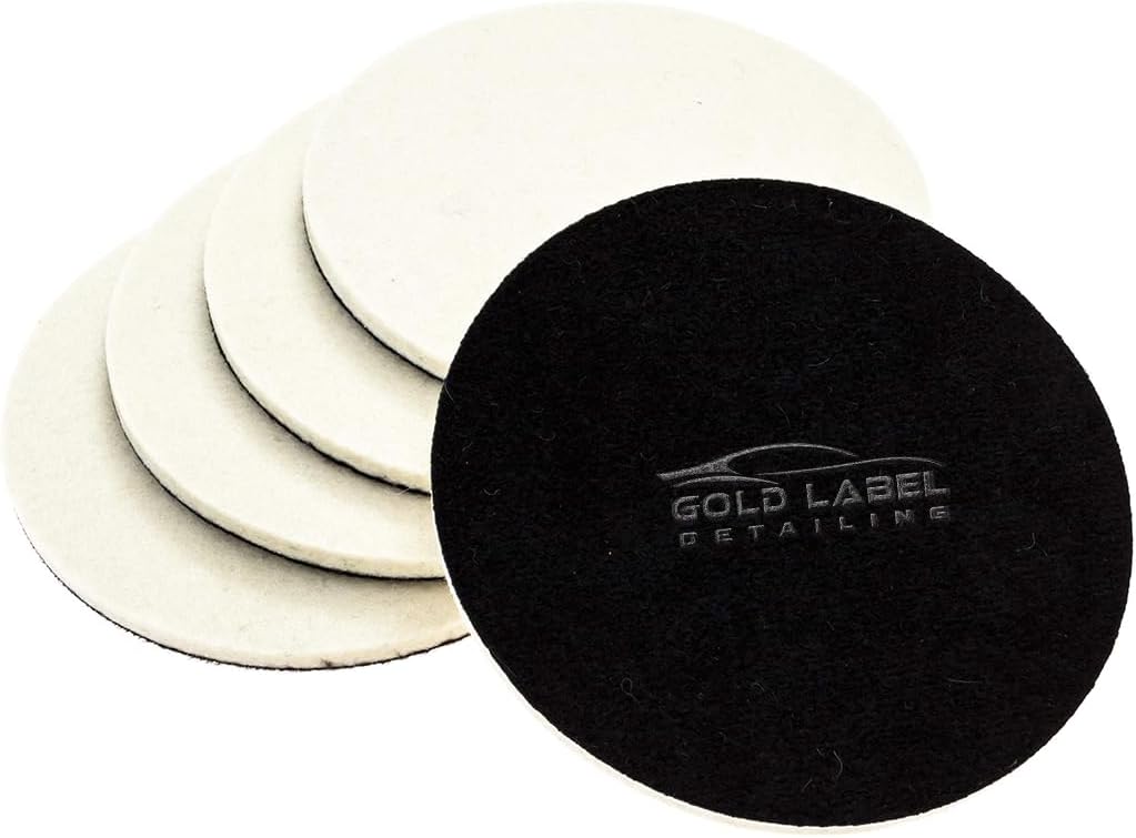 Glass Polishing Pad Discs for Use with Cerium Oxide 5 Pack | 3", 5" and 6" | Remove Scratches and