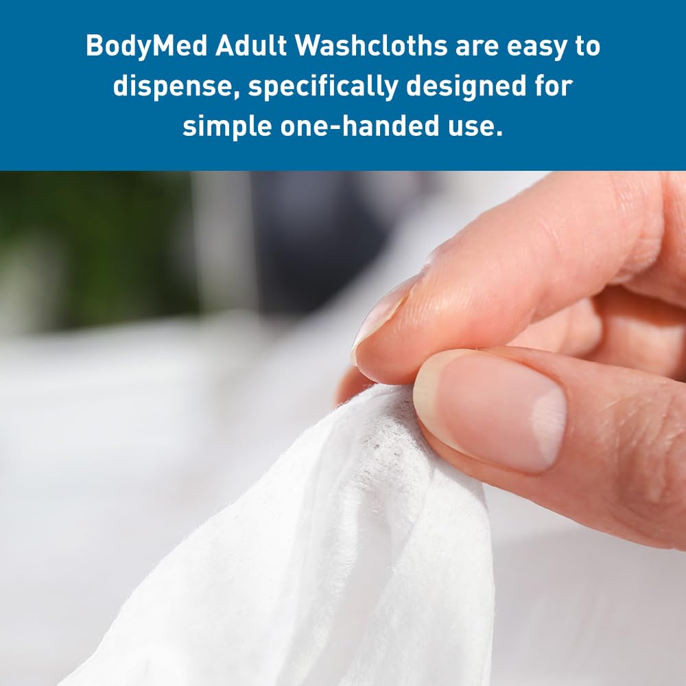 BodyMed Adult Disposable Incontinence Wipes, 48 Wipes/Pack (1-Pack) - Pre-Moistened &